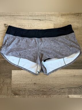 Lululemon Speed Up Women's Gray Active Shorts Size 14